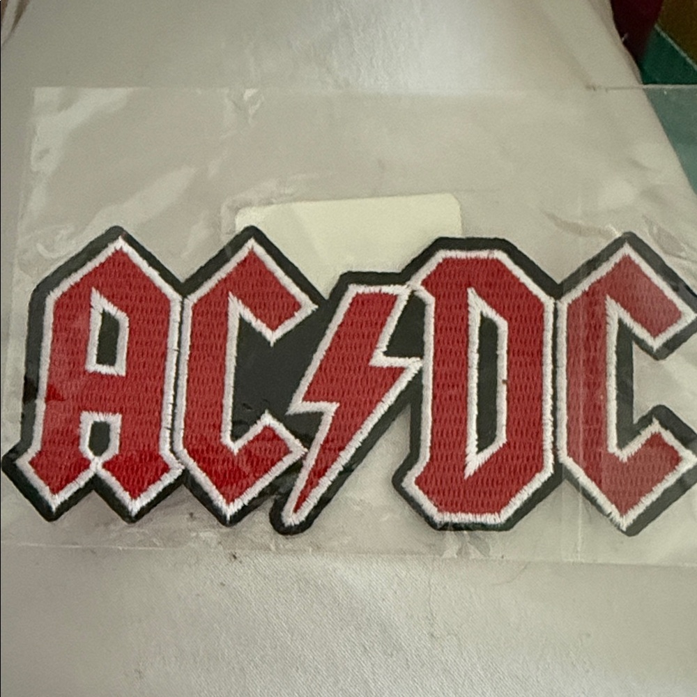 AC/DC Iron on Patch 4.5” new